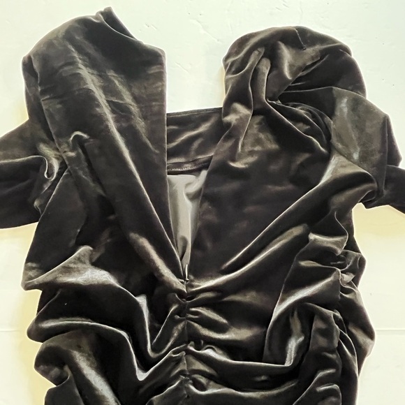 ASTR The Label Virginia Dress Heavy Velour Square Neck XL New with tags - Picture 6 of 9